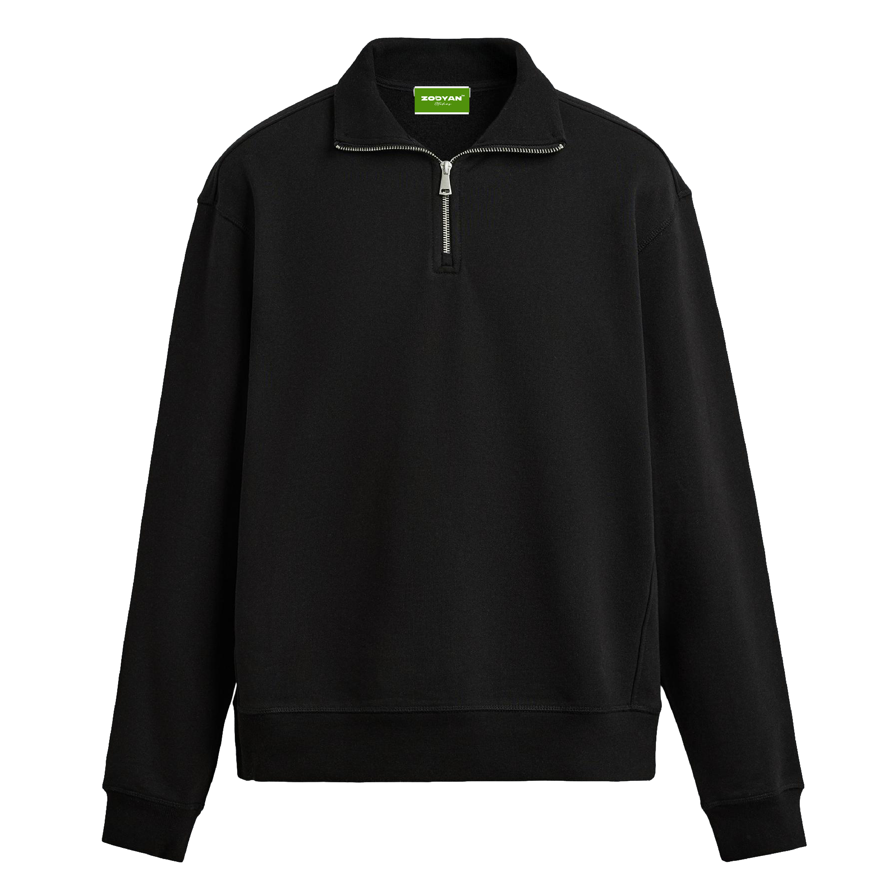 COLLAR SWEATSHIRT BLACK