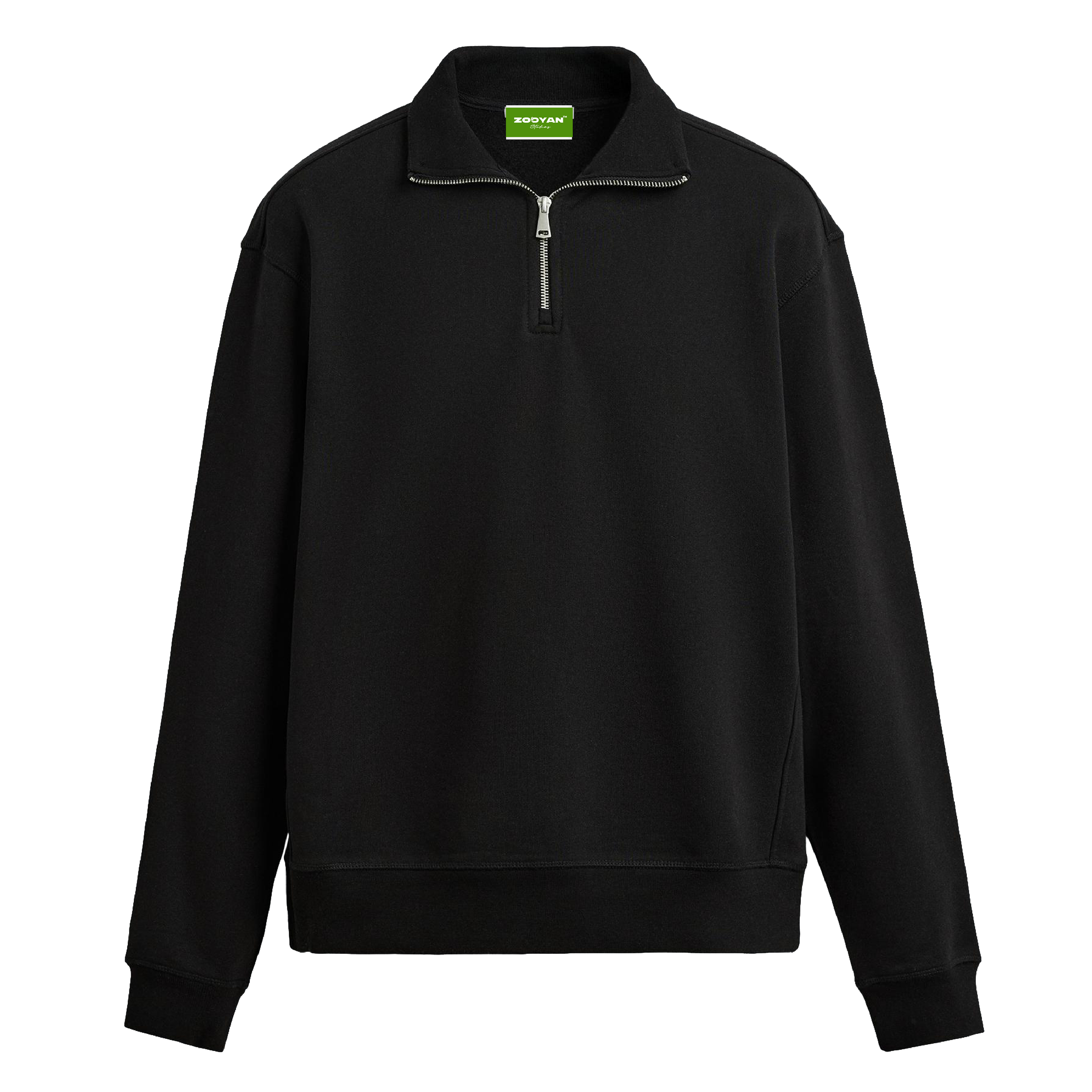COLLAR SWEATSHIRT BLACK